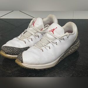 Air Jordan ADG Golf Shoes - Cement / White Size 9.5